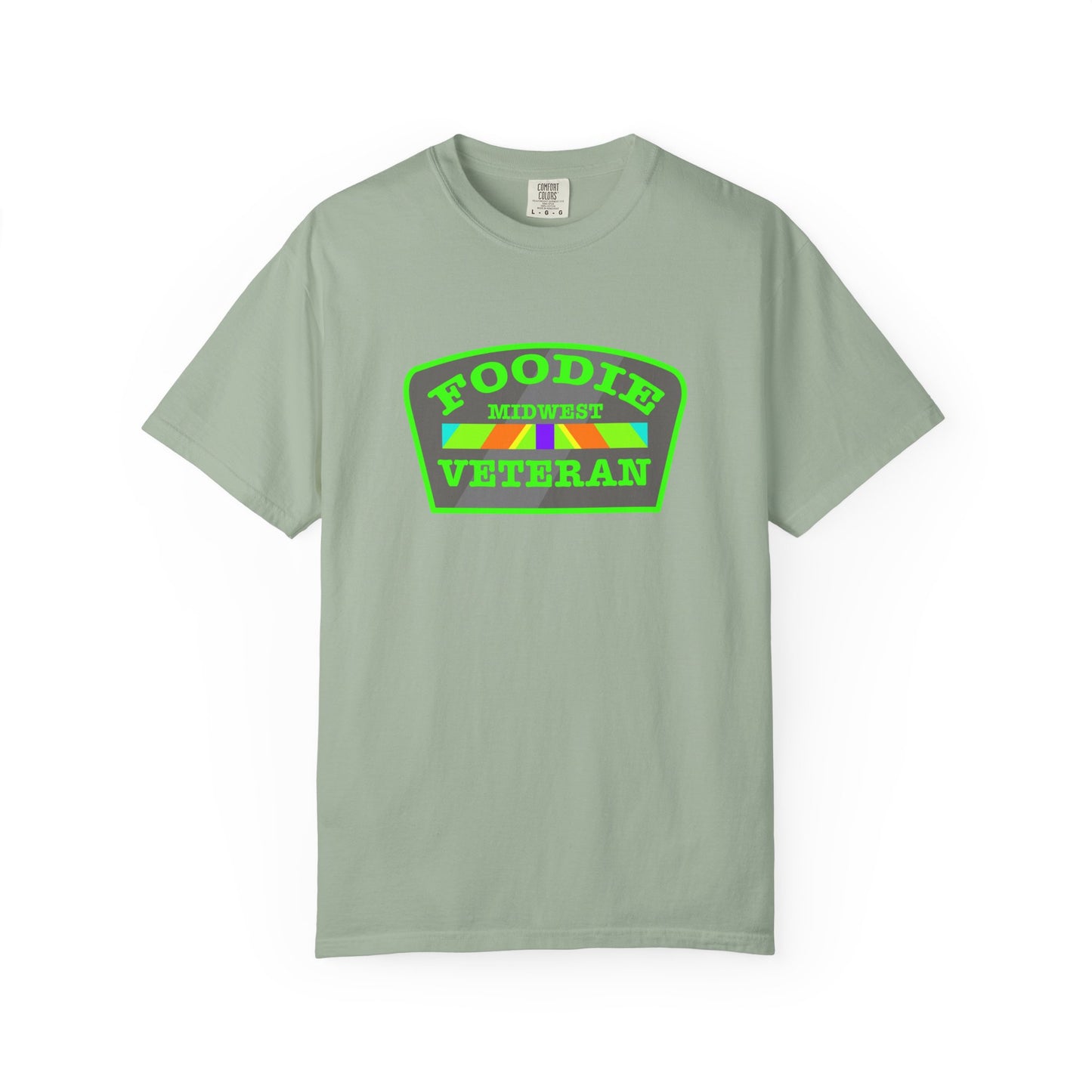 L.O.E.F Foodie Veteran MIDWEST Unisex Tee Shirt (Neon Green)