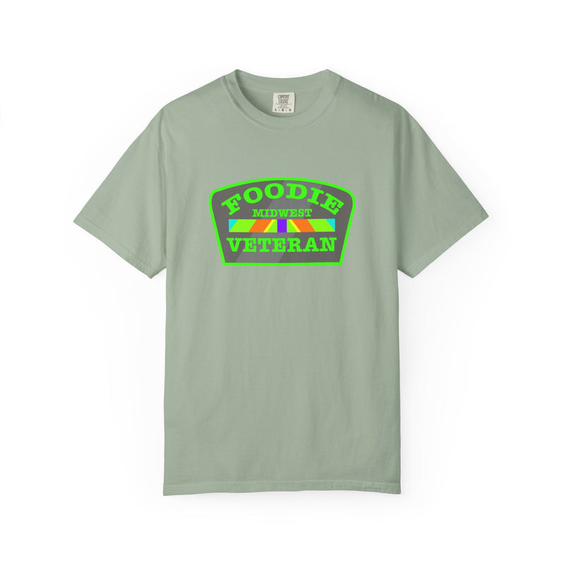 L.O.E.F Foodie Veteran MIDWEST Unisex Tee Shirt (Neon Green)