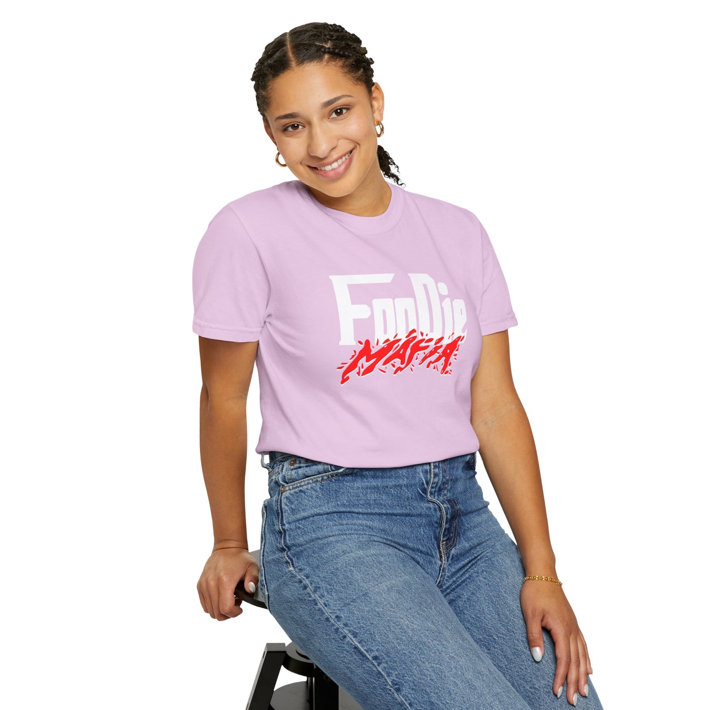 L.O.E.F Foodie Mafia Unisex Tee Shirt  (Red)