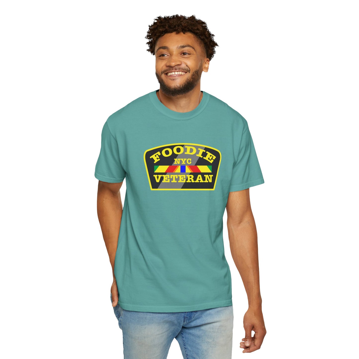 L.O.E.F Foodie Veteran NYC Unisex Tee Shirt (Yellow)