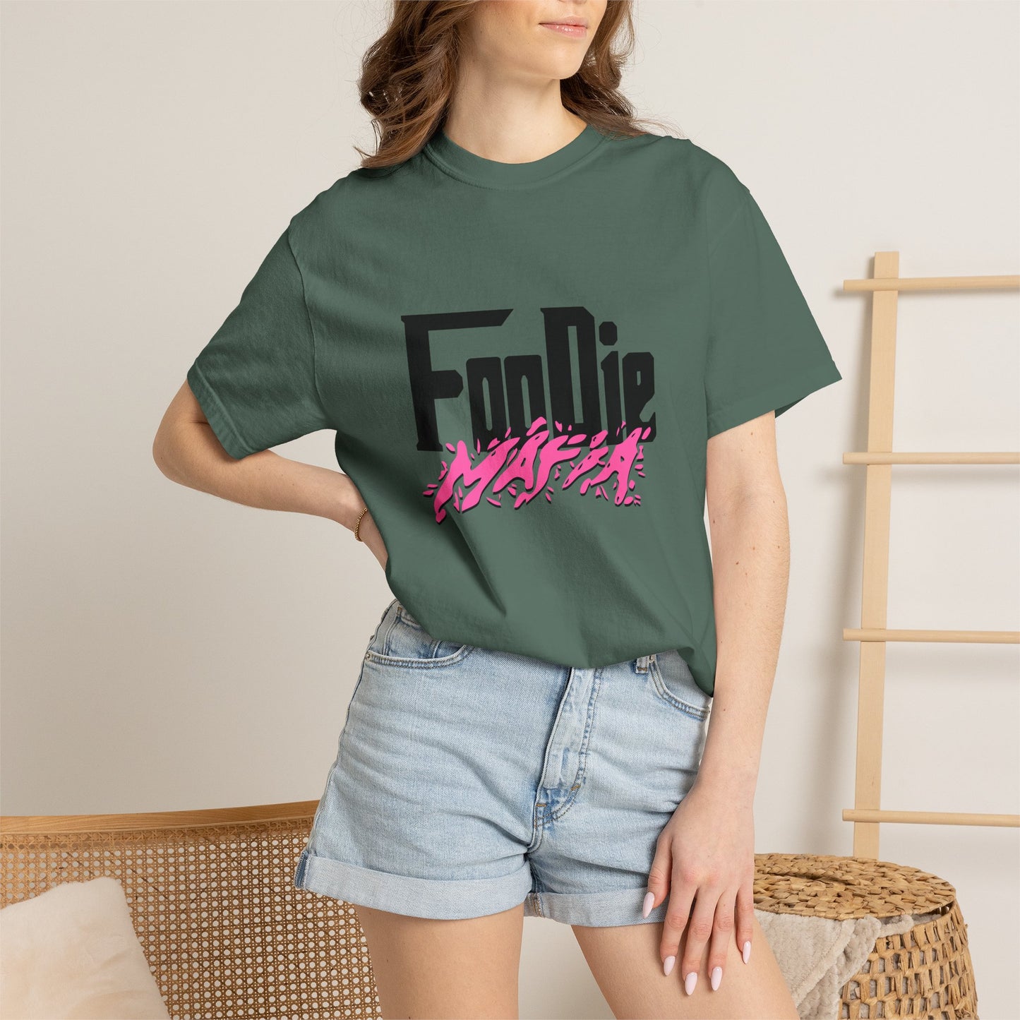 L.O.E.F Foodie Mafia Tee Shirt (Hot Pink)