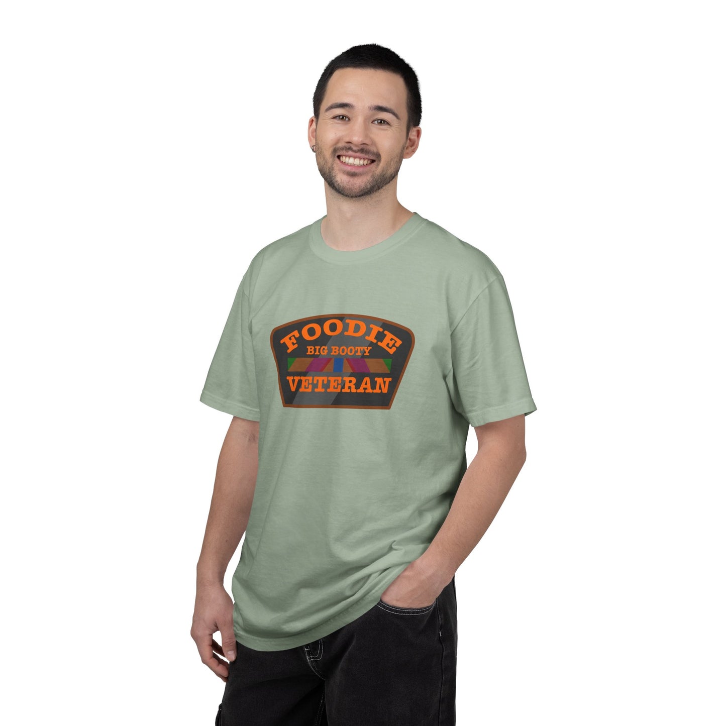 L.O.E.F Foodie Veteran BIG BOOTY Unisex Tee Shirt (Orange)