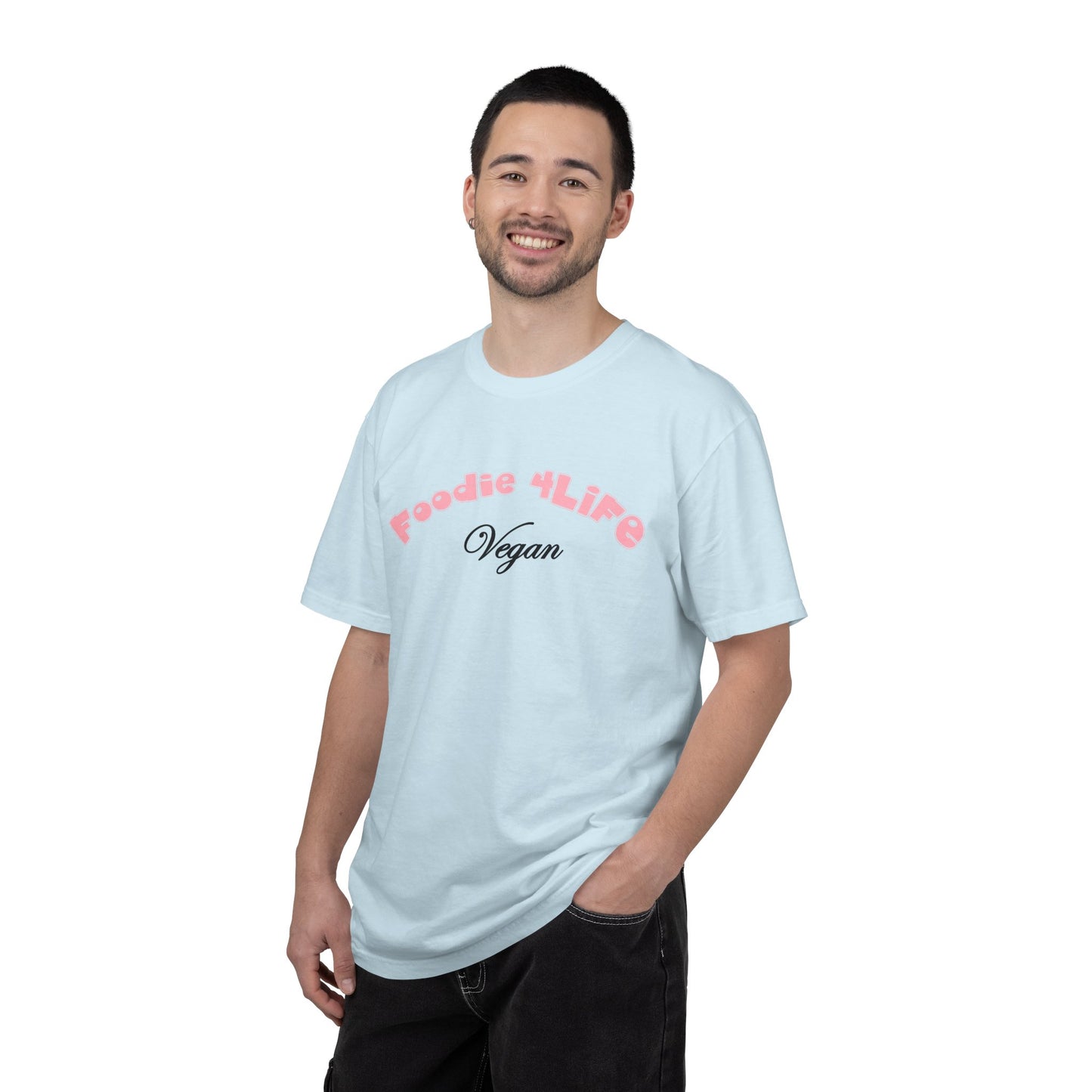 L.O.E.F Foodie 4Life Vegan Unisex Tee Shirt (Soft Pink)