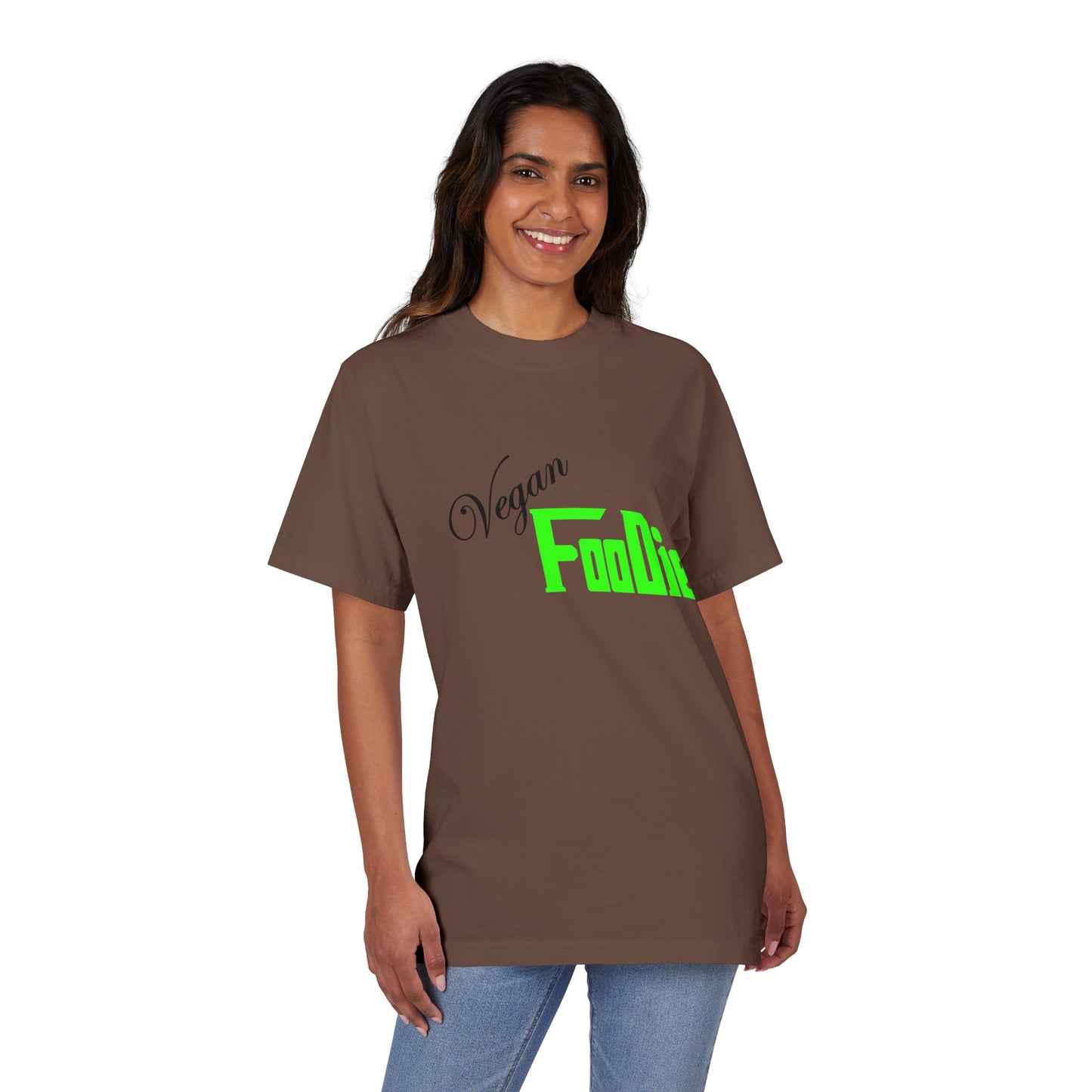 L.O.E.F Unisex Vegan Foodie Tee Shirt (Neon Green)