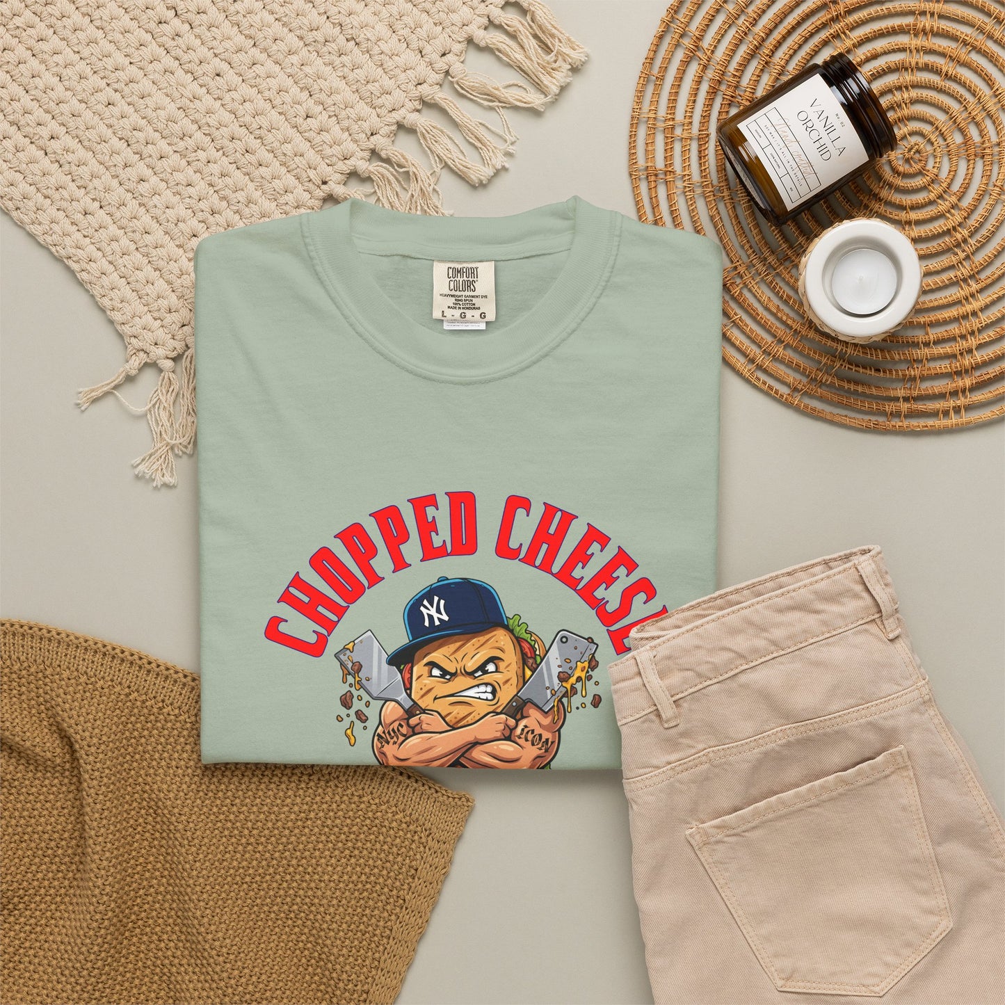 L.O.E.F Mafia Chopped Cheese Unisex Tee Shirt (Red)