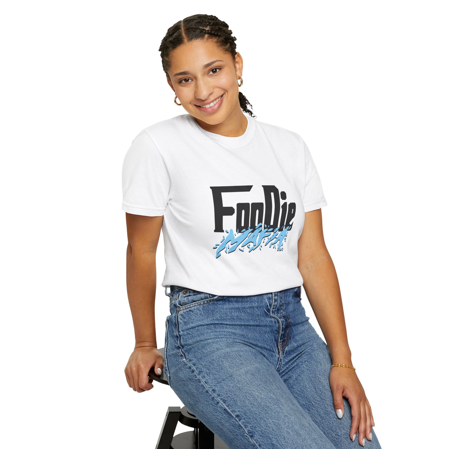 L.O.E.F Foodie Mafia Unisex Tee Shirt (Baby Blue)