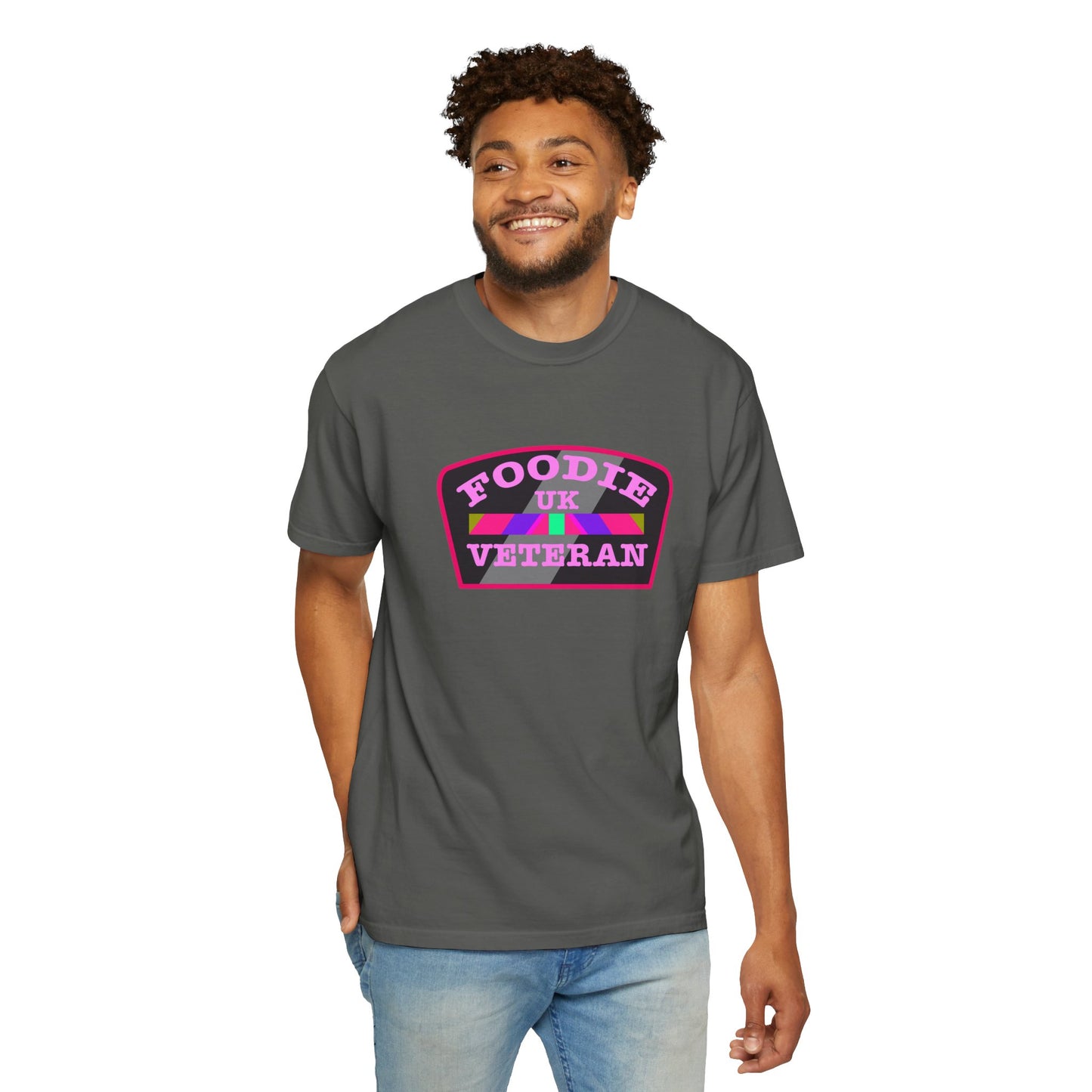 L.O.E.F Foodie Veteran UK Unisex Tee Shirt (Pink)