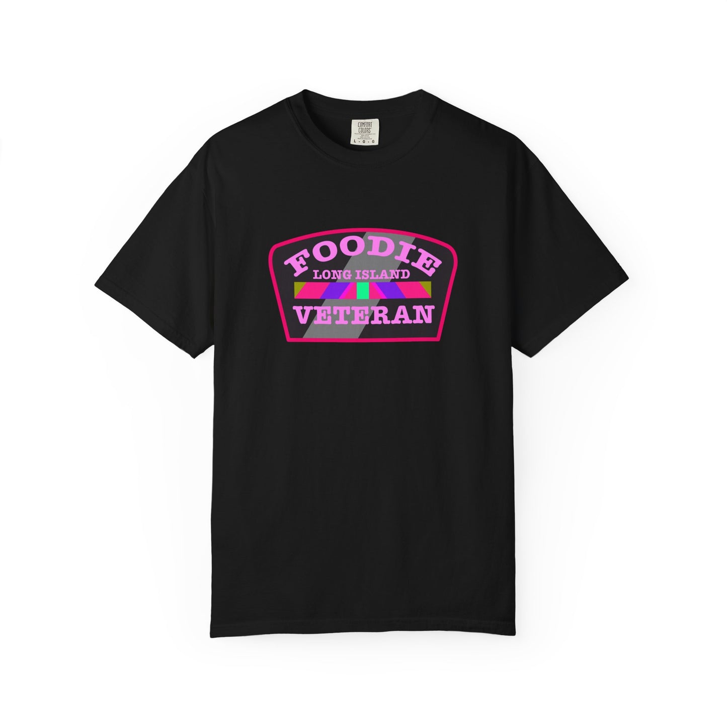 L.O.E.F Foodie Veteran Long Island Unisex Tee Shirt (Pink)