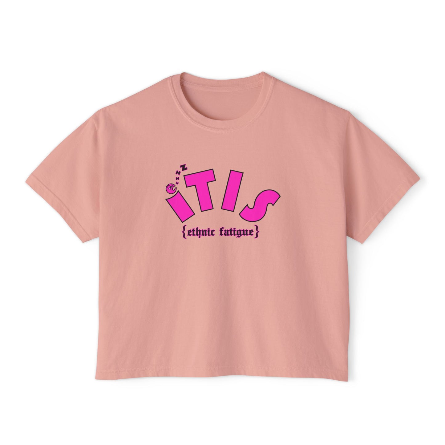L.O.E.F ITIS Women Boxy Tee (Pink)