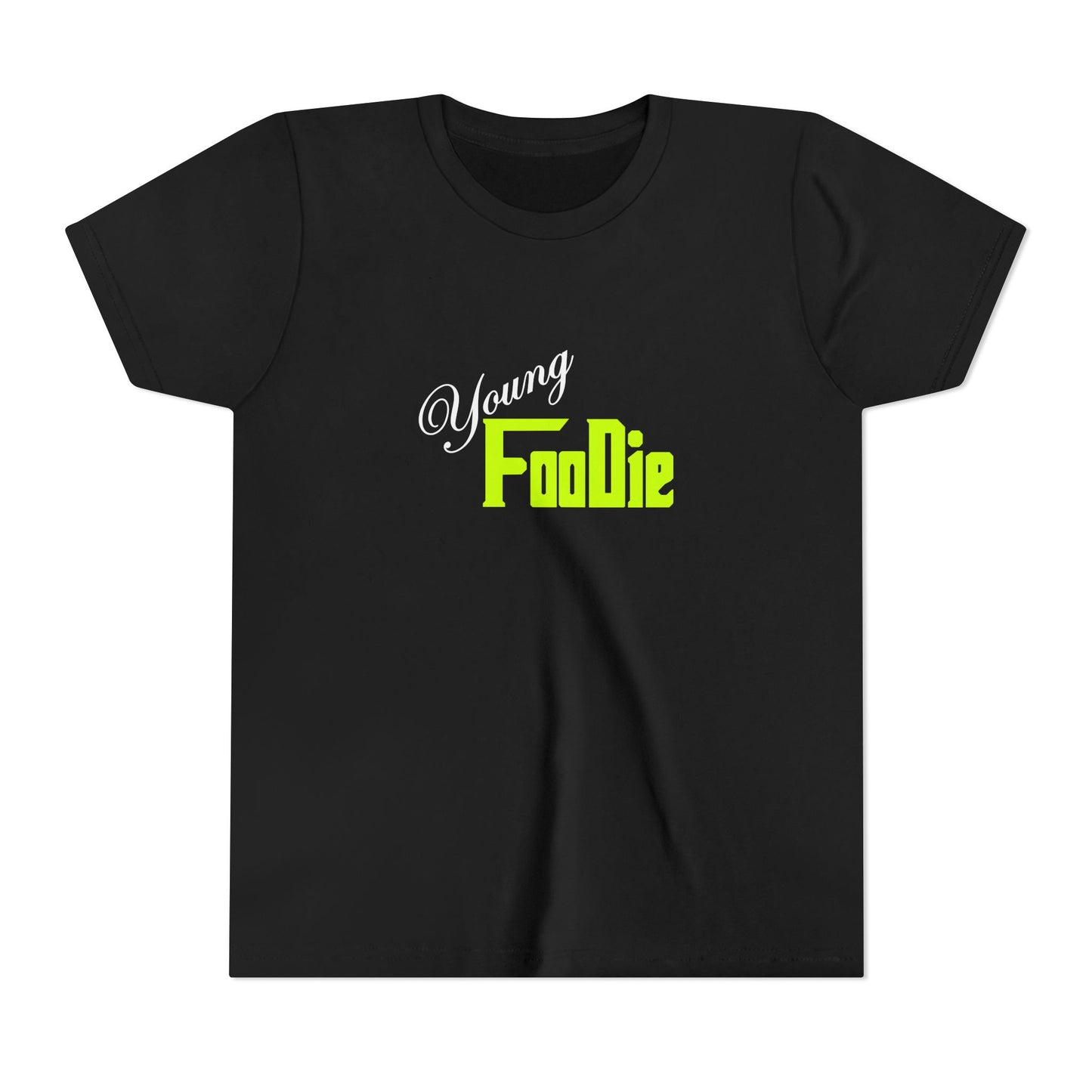 L.O.E.F White Young Foodie Short Sleeve Tee (Neon Yellow)