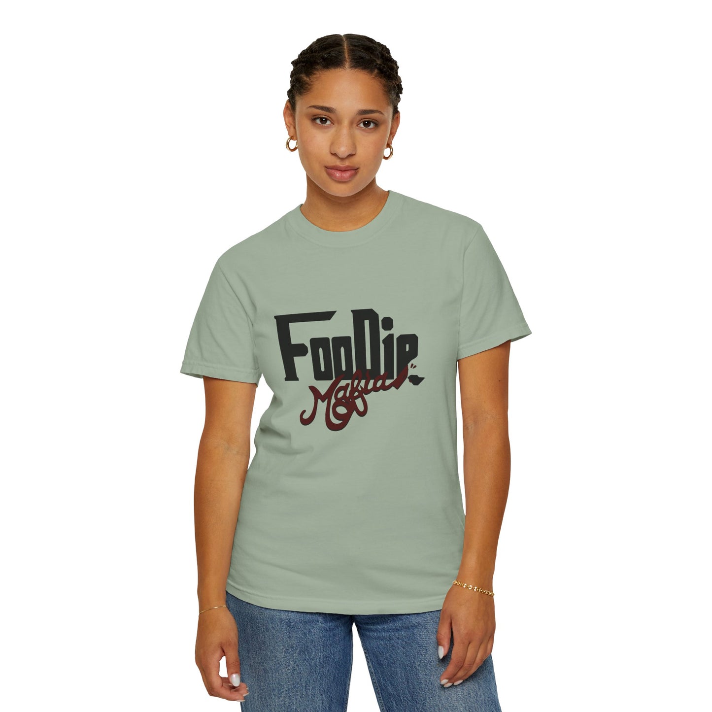 L.O.E.F Foodie Mafia Unisex Tee shirt (Maroon)