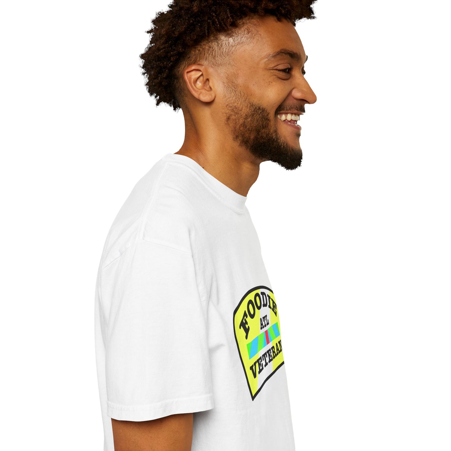L.O.E.F Foodie Veteran ATL Unisex Tee Shirt (Yellow and Black)