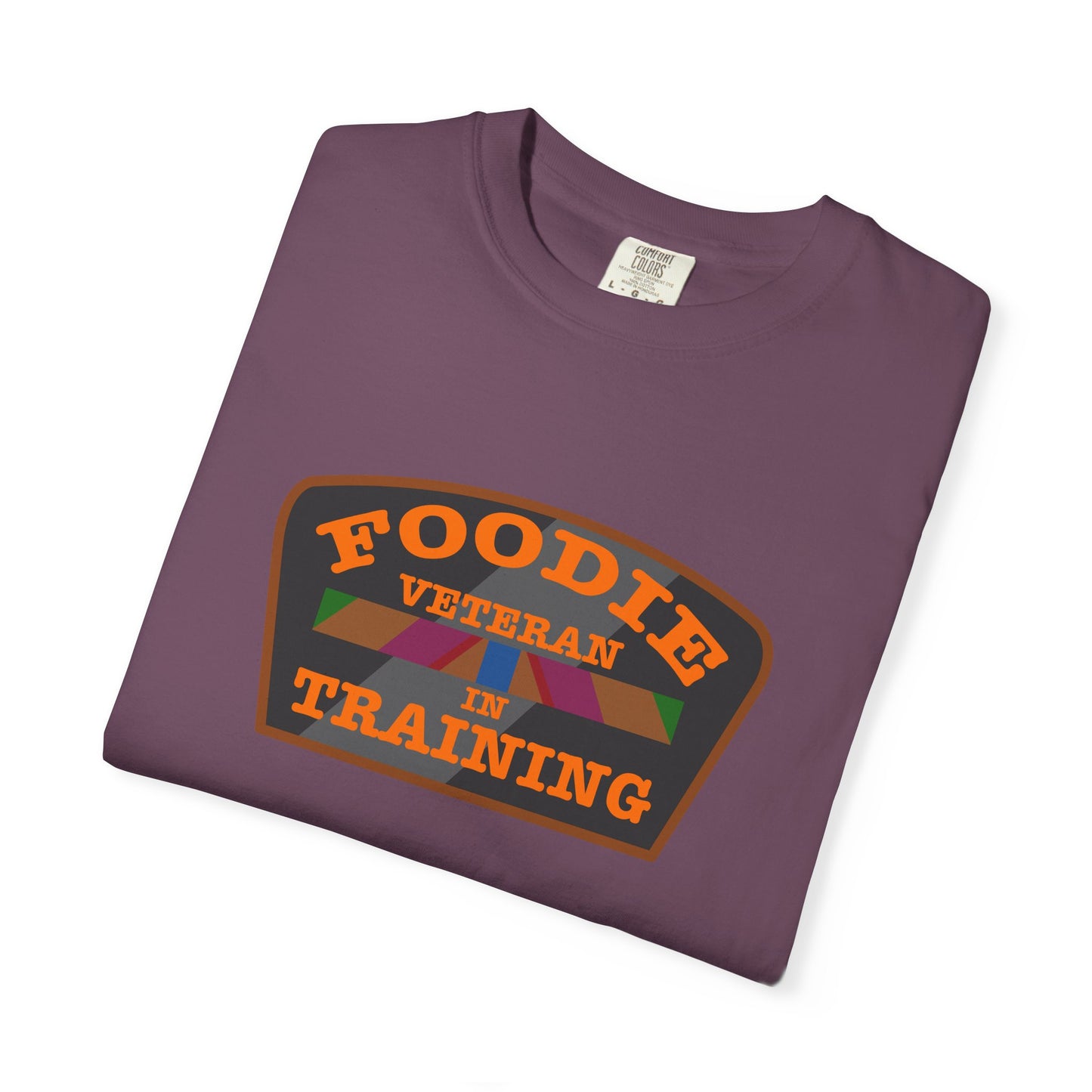 L.O.E.F Foodie Veteran IN TRAINING Unisex Tee Shirt (Orange)