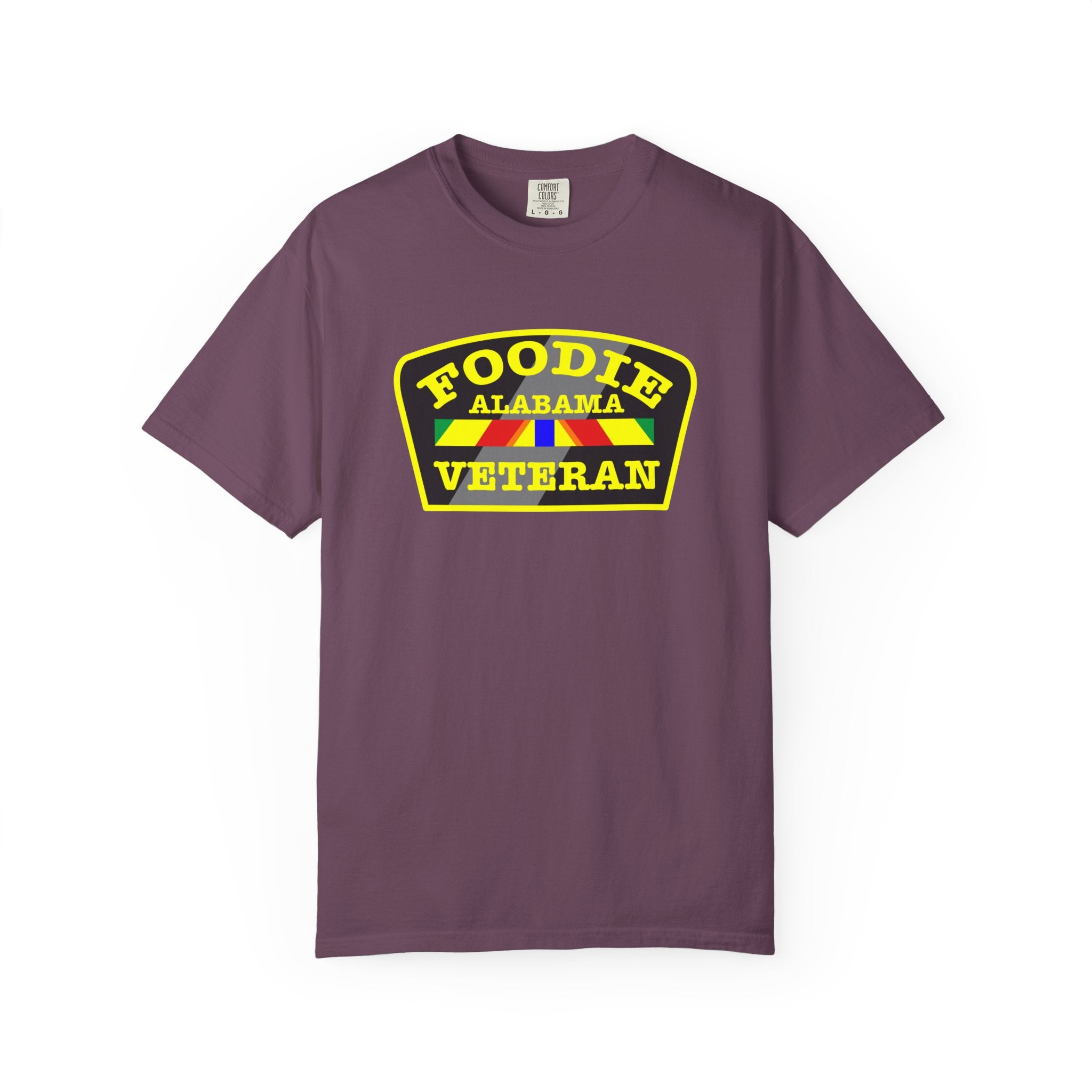 L.O.E.F Foodie Veteran ALABAMA Unisex Tee Shirt (Yellow)