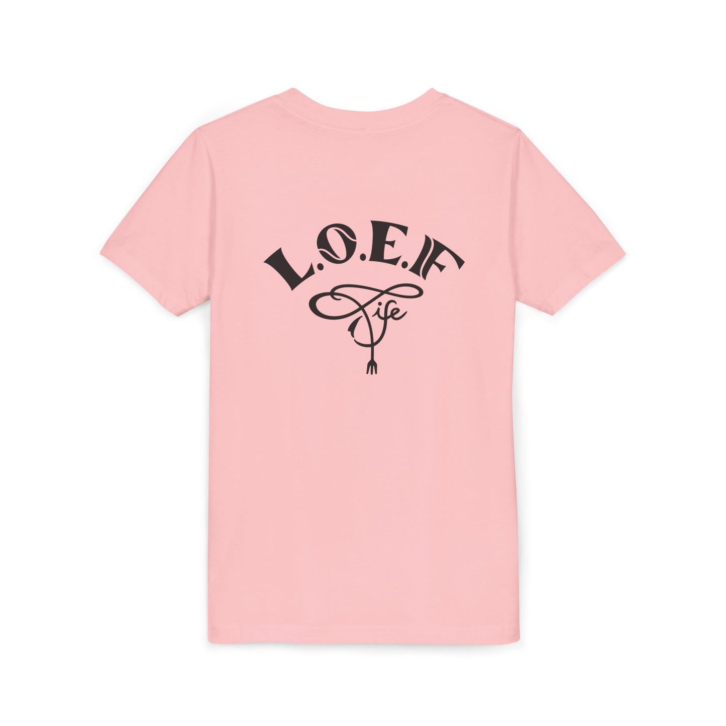 L.O.E.F Foodie 4Life Young Tee Shirt  (Fiery Red)