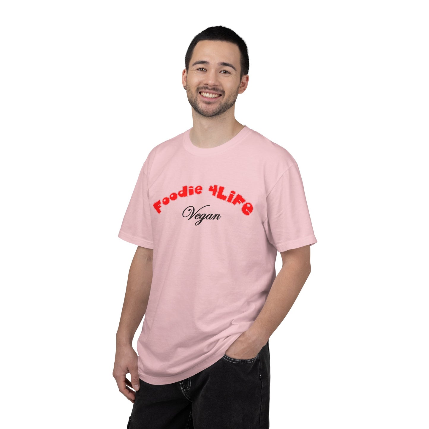 L.O.E.F Foodie 4Life Vegan Unisex Tee Shirt (Fiery Red)