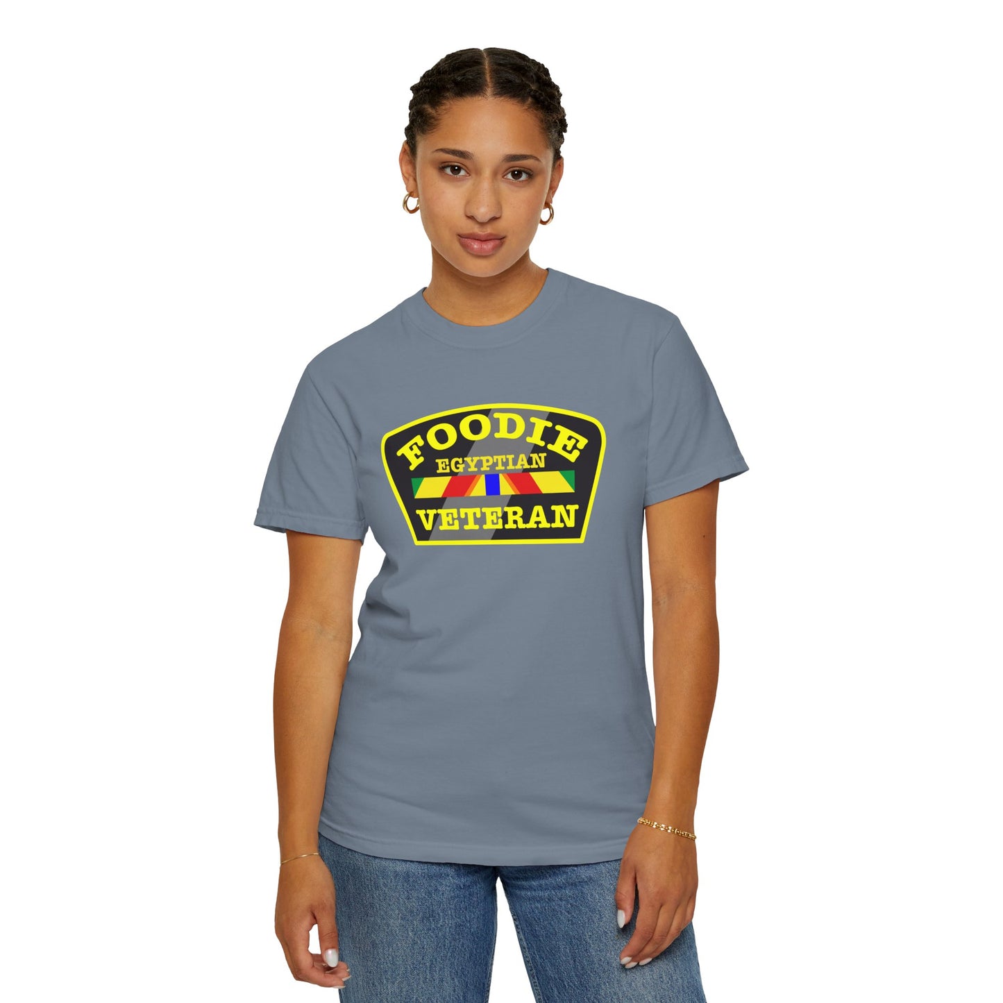 L.O.E.F Foodie Veteran EGYPTIAN Unisex Tee Shirt (Yellow)
