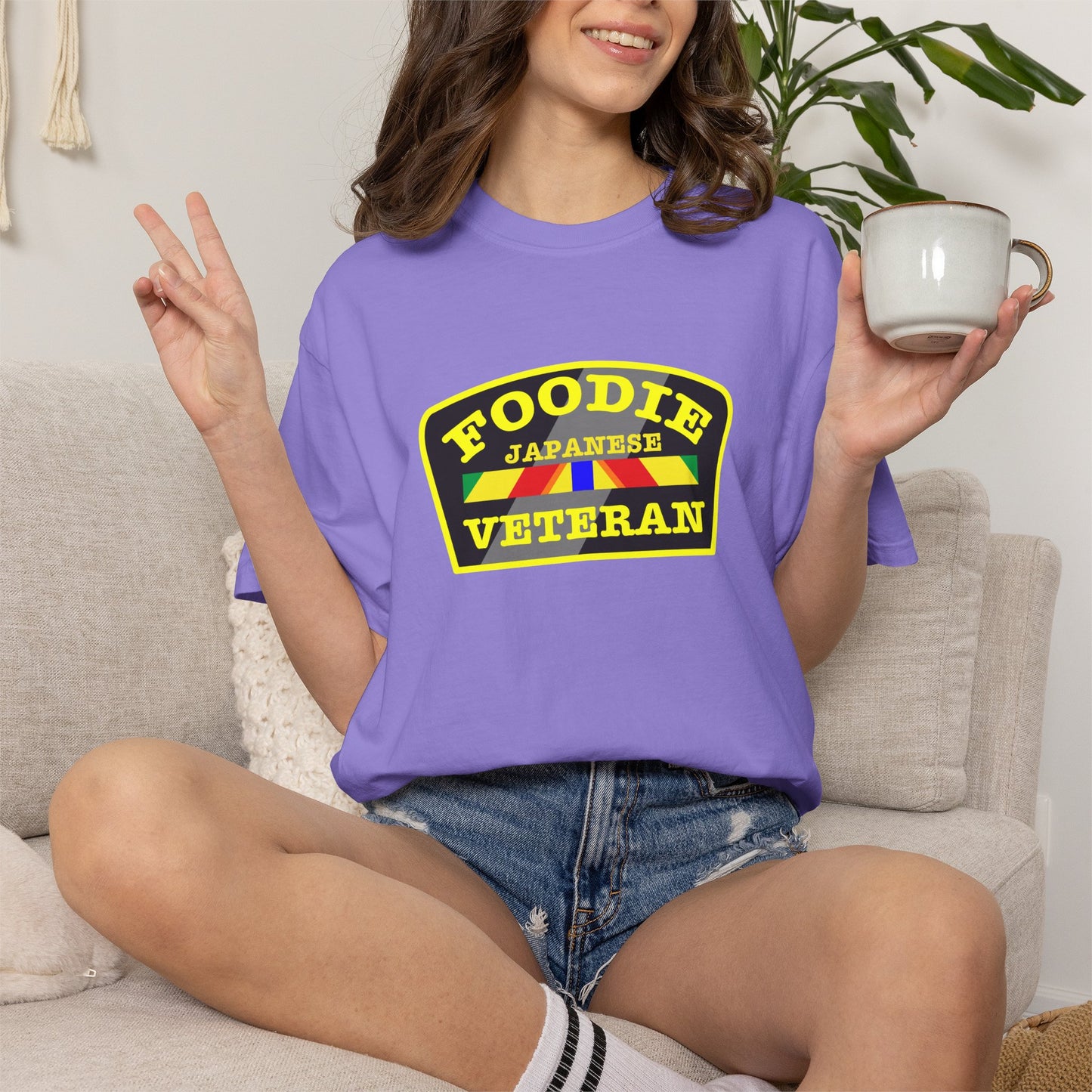 Foodie Veteran Japanese Flag T-Shirt