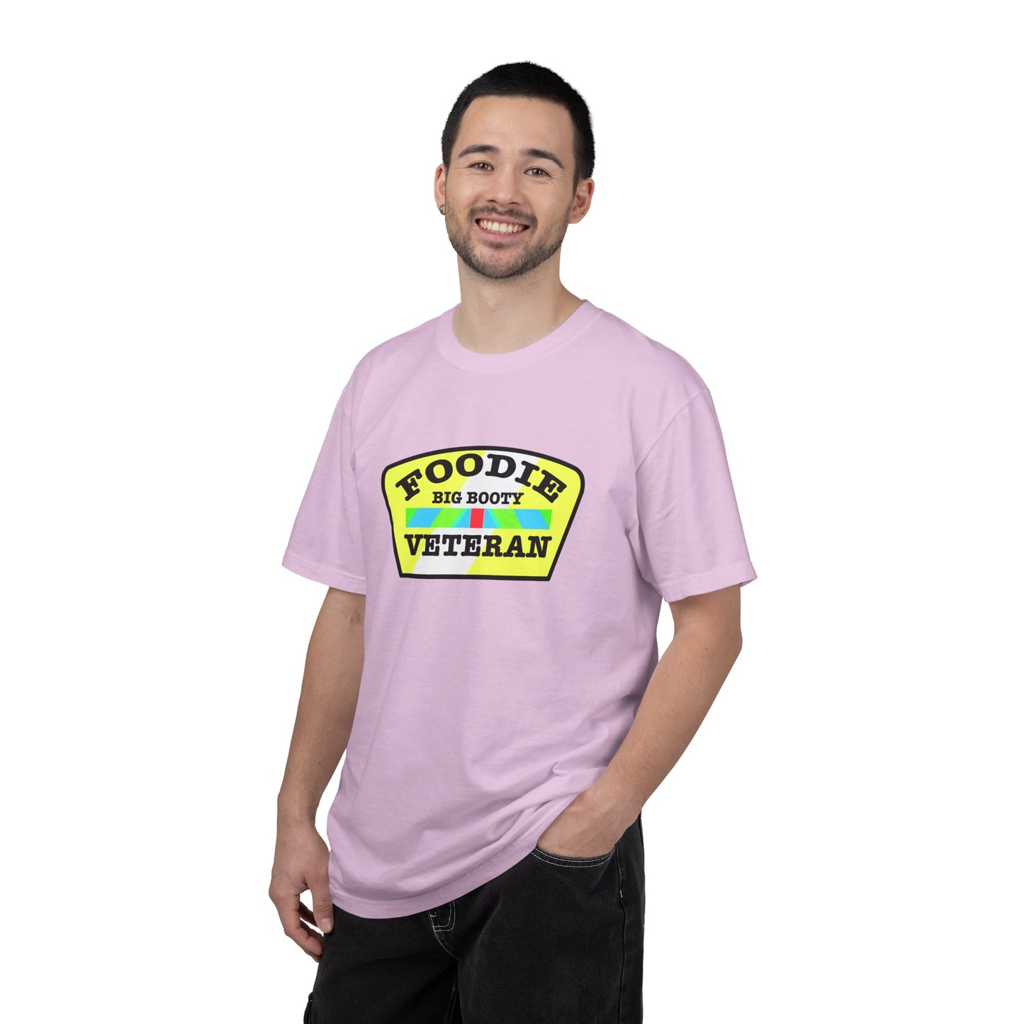 L.O.E.F Foodie Veteran BIG BOOTY Unisex Tee Shirt (Black)