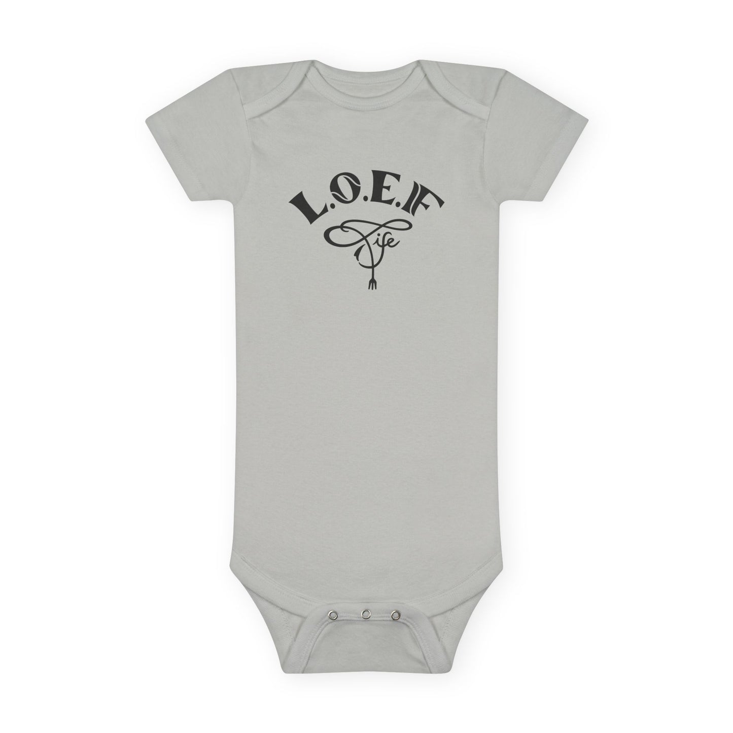 L.O.E.F Foodie 4Life Baby Bodysuit  (Fiery Red)
