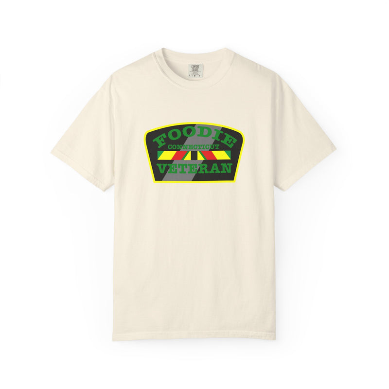L.O.E.F Foodie Veteran CONNECTICUT Unisex Tee Shirt (Green)