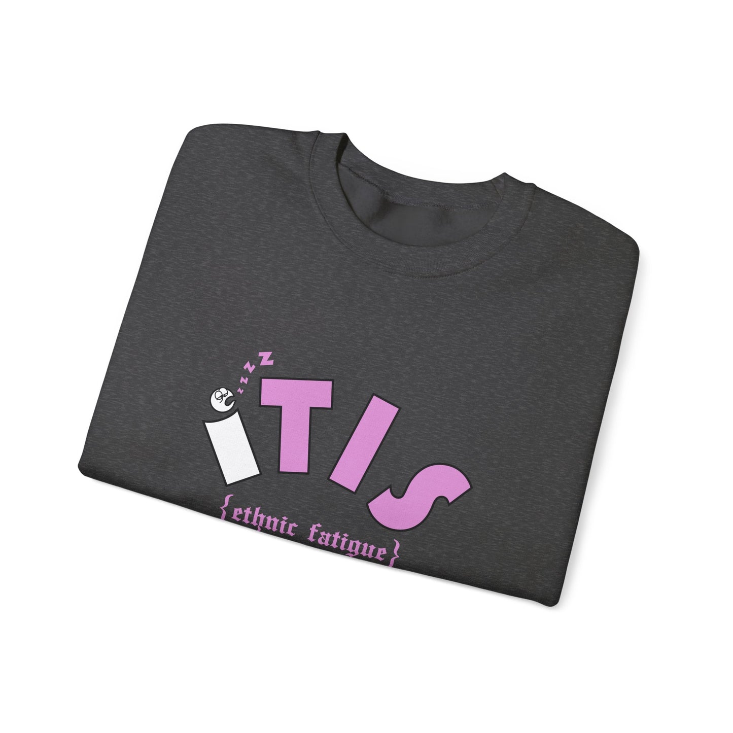 L.O.E.F ITIS Unisex Sweatshirt (White and Pink)