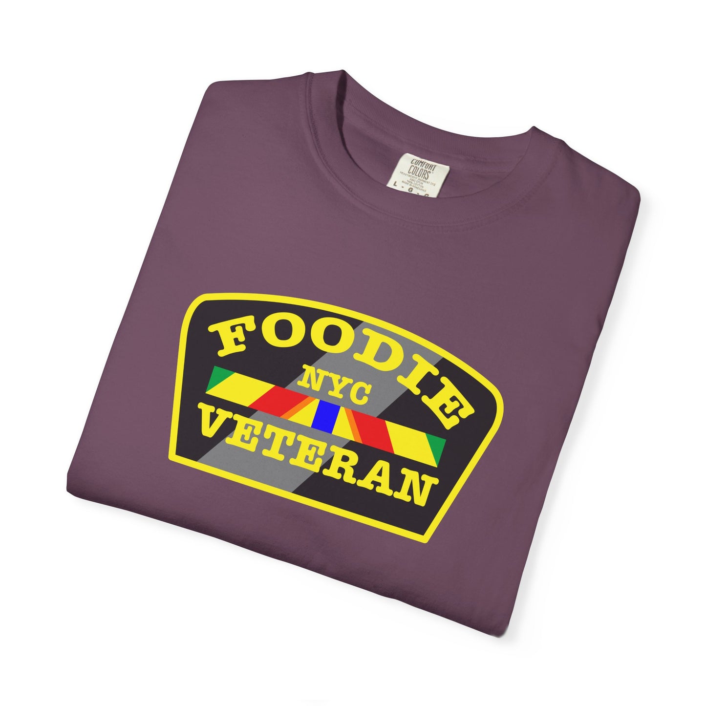 L.O.E.F Foodie Veteran NYC Unisex Tee Shirt (Yellow)