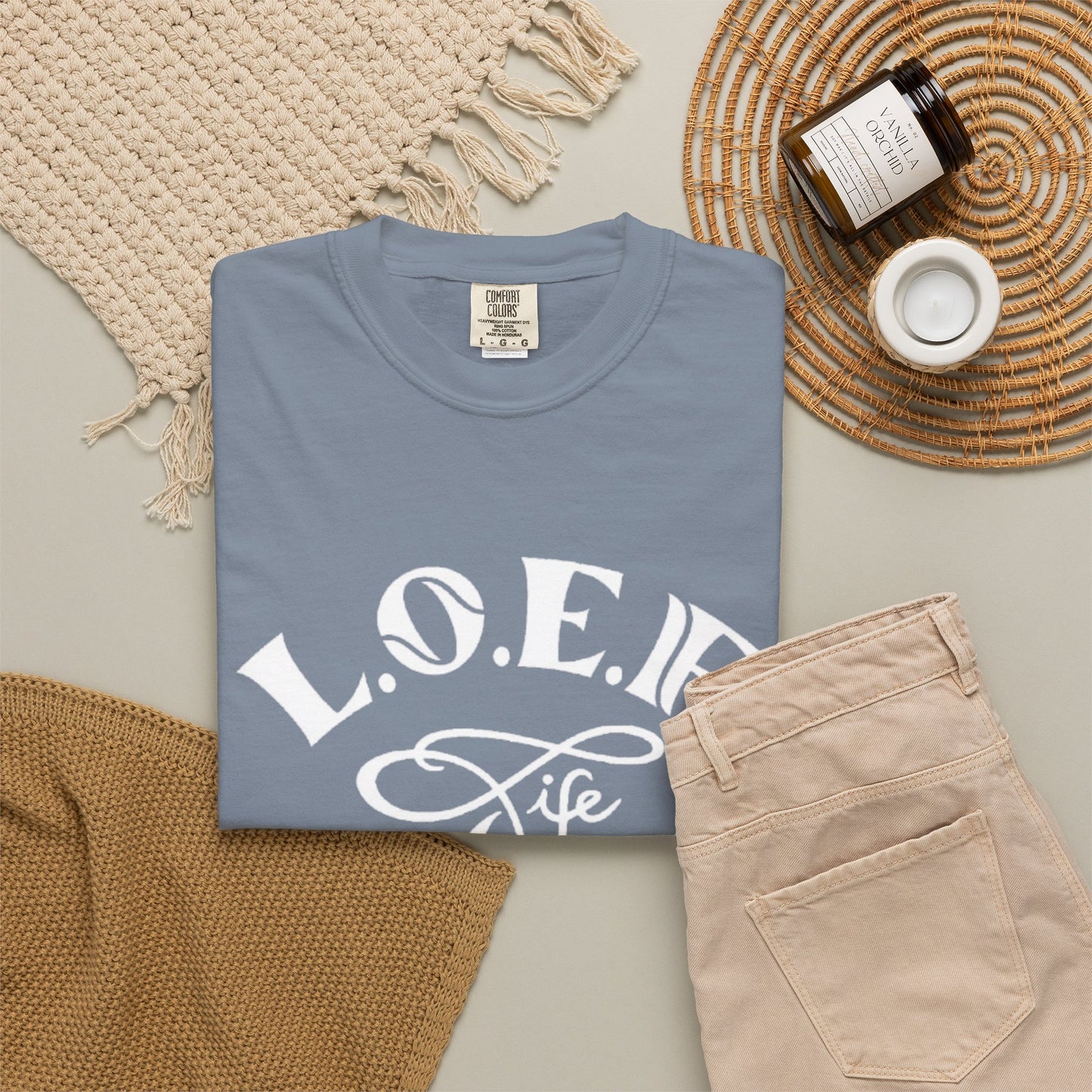 L.O.E.F Life Unisex Tee Shirt (White)