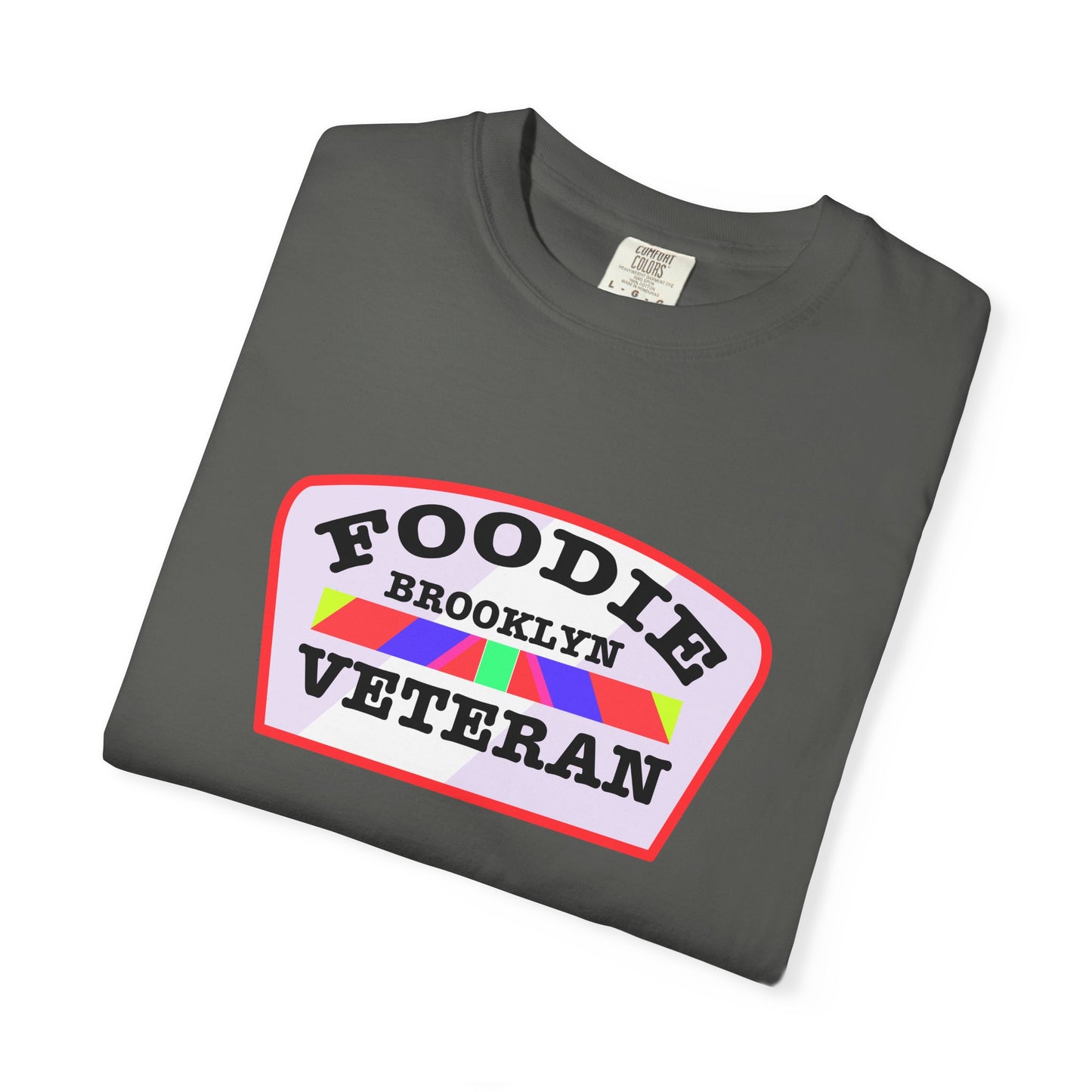 L.O.E.F Foodie Veteran BROOKLYN Unisex Tee Shirt (Soft Pink)