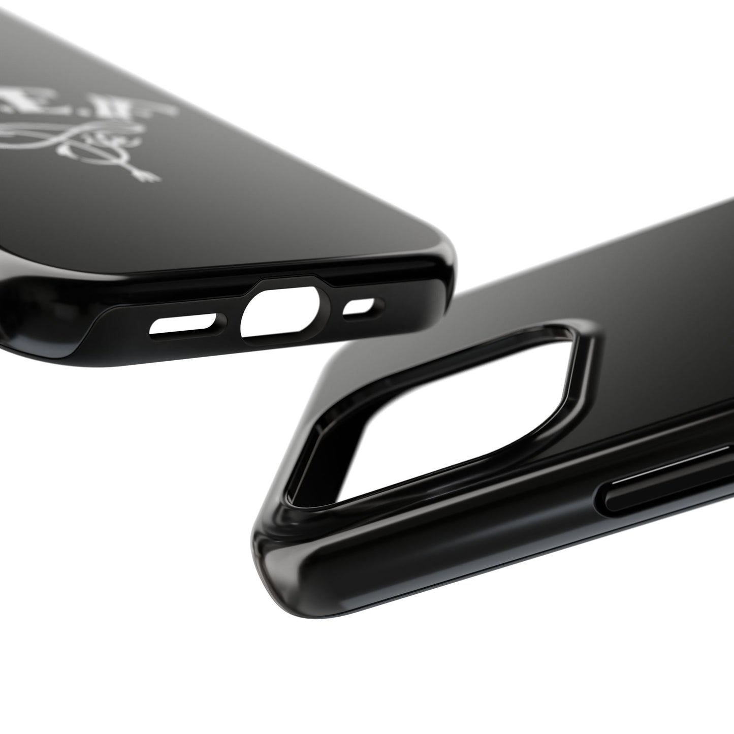 L.O.E.F Black Glossy Protective Phone Case