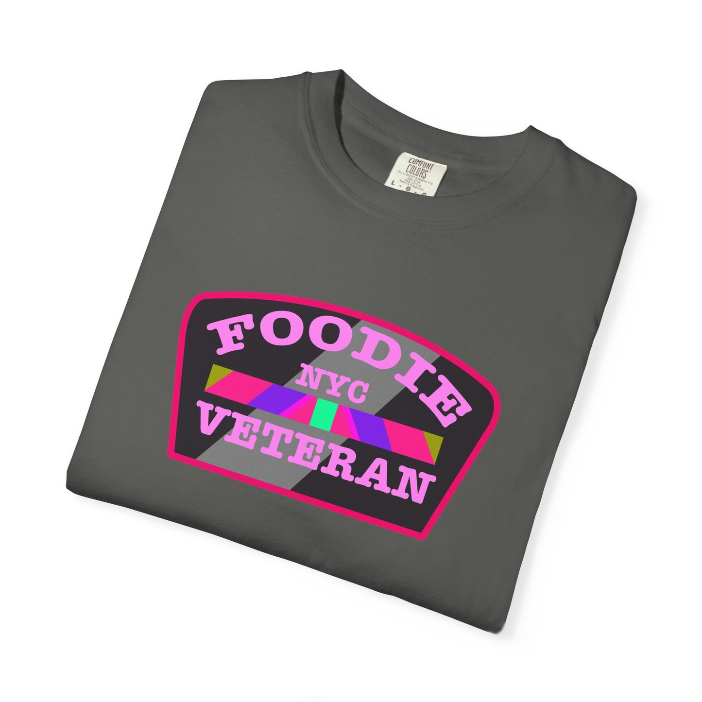 L.O.E.F Foodie Veteran NYC Unisex Tee Shirt (Pink)