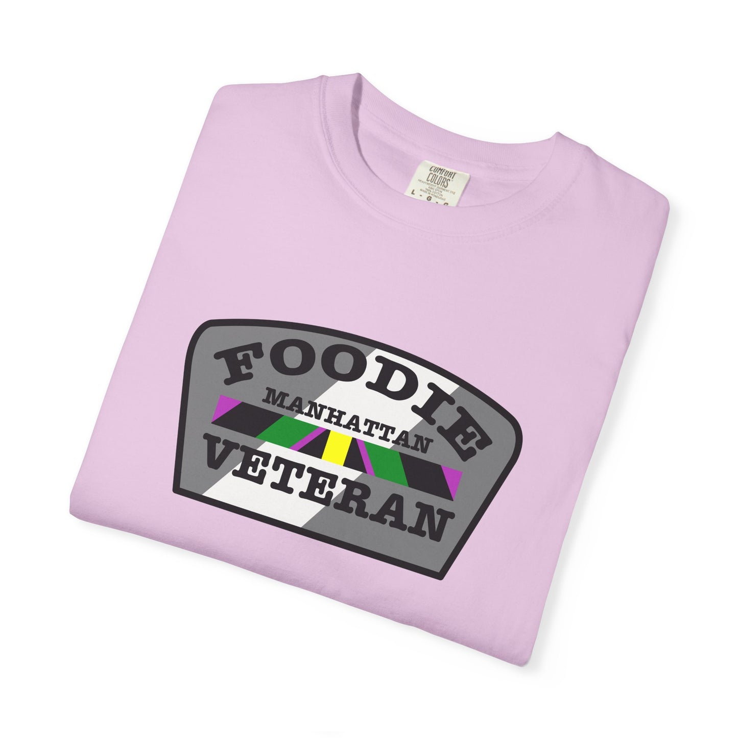 L.O.E.F Foodie Veteran Manhattan Unisex Tee Shirt (Gray)