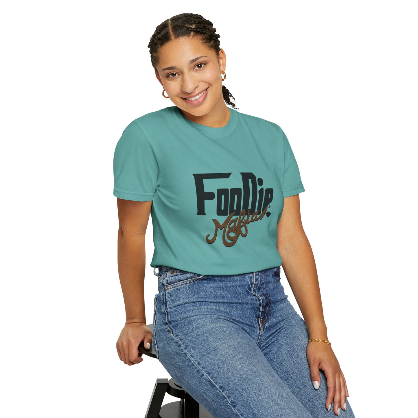 L.O.E.F Foodie Mafia Unisex Tee shirt (Dark Brown)
