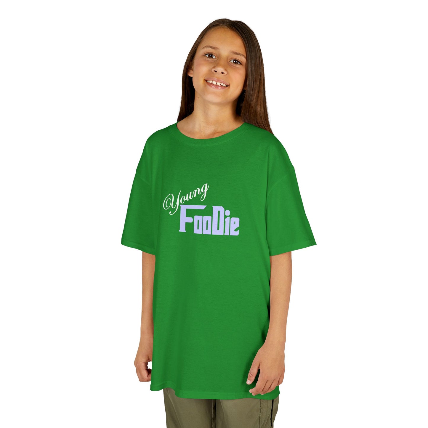 L.O.E.F White Young Foodie Kids Tee Shirt (Lavender)