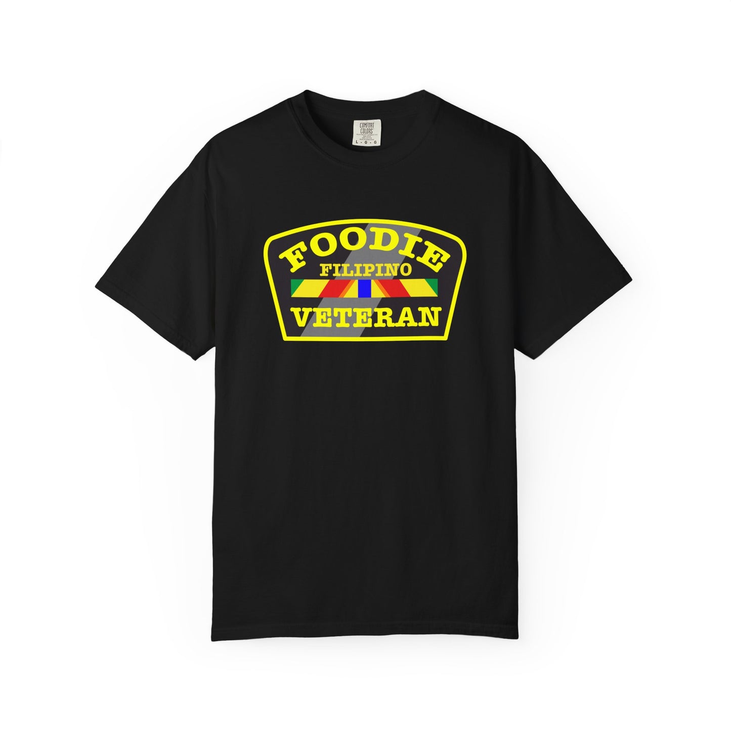 L.O.E.F Foodie Veteran FILIPINO Unisex Tee Shirt (Yellow)