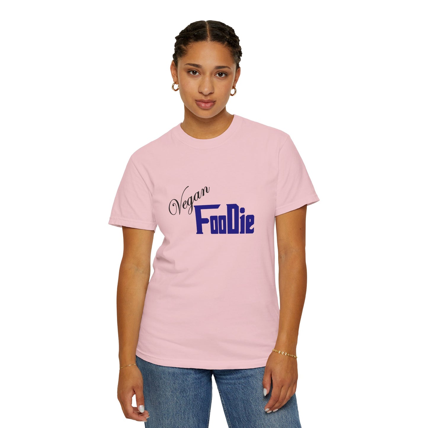 L.O.E.F Unisex Vegan Foodie Tee Shirt (Dark Blue)