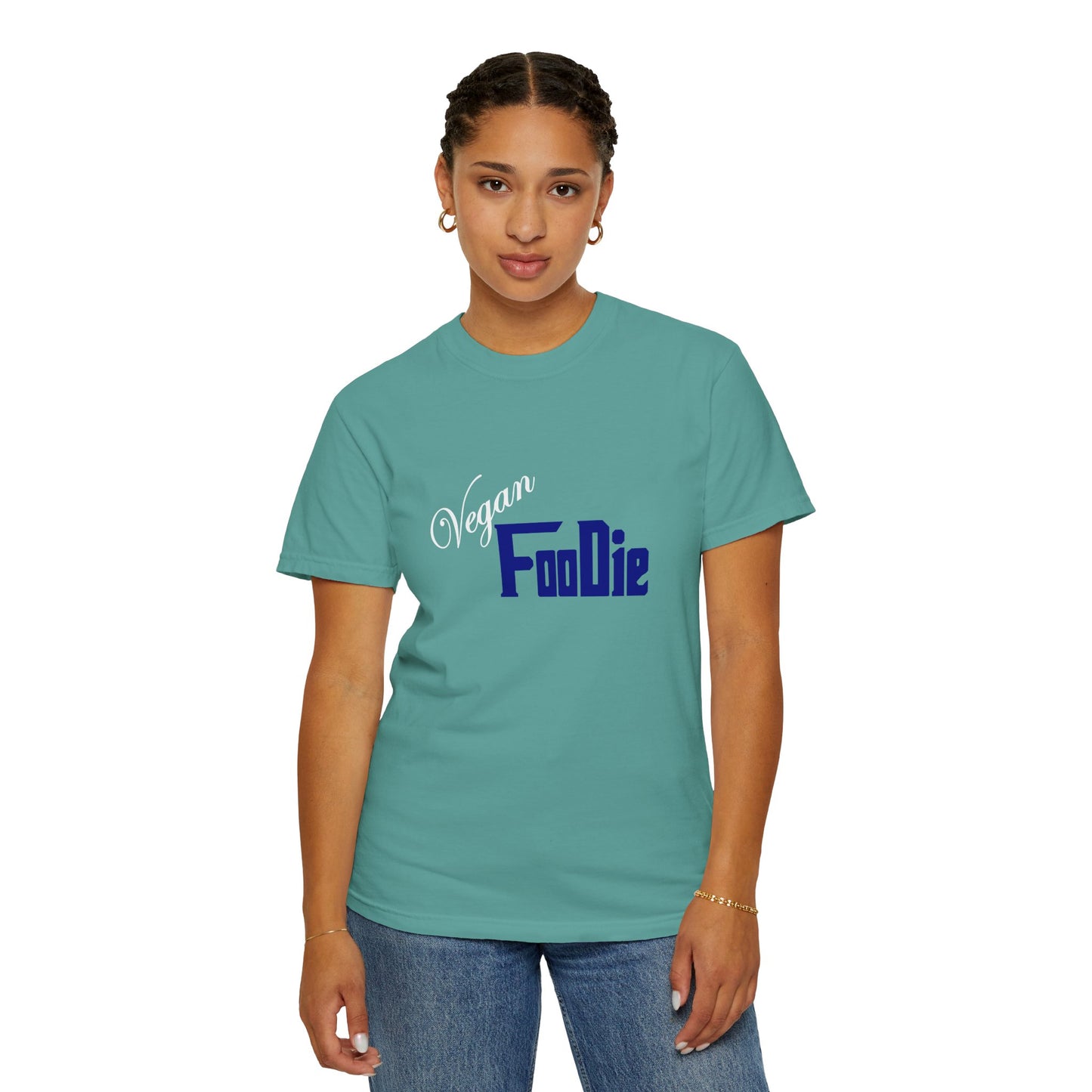 L.O.E.F Unisex Vegan Foodie Tee Shirt (Dark Blue)