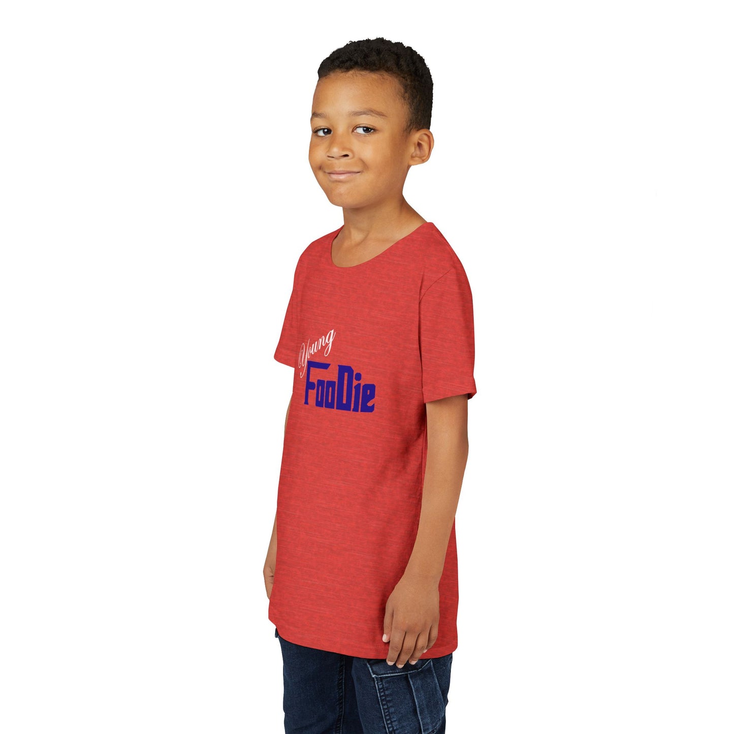 L.O.E.F White Young Foodie Kids Short Sleeve Tee (Dark Blue)