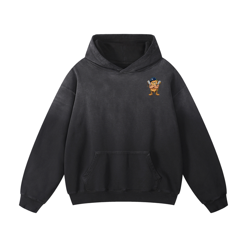 L.O.E.F. Life Chopped Cheese Heavyweight Sunfade Oversized Hoodie