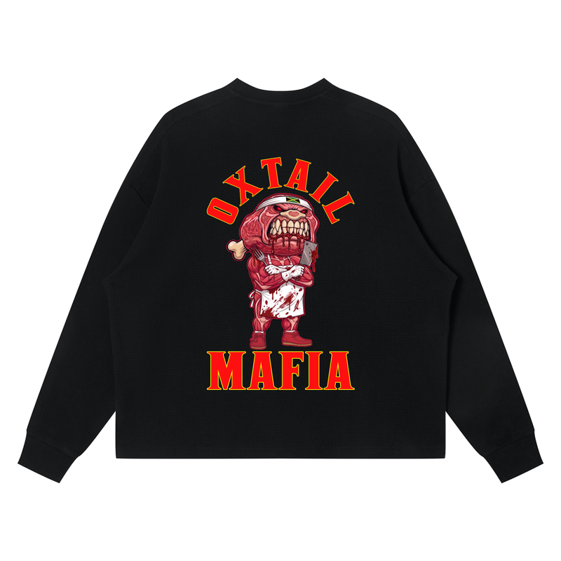 Unisex Waffle Boxy Long Sleeve T-Shirt