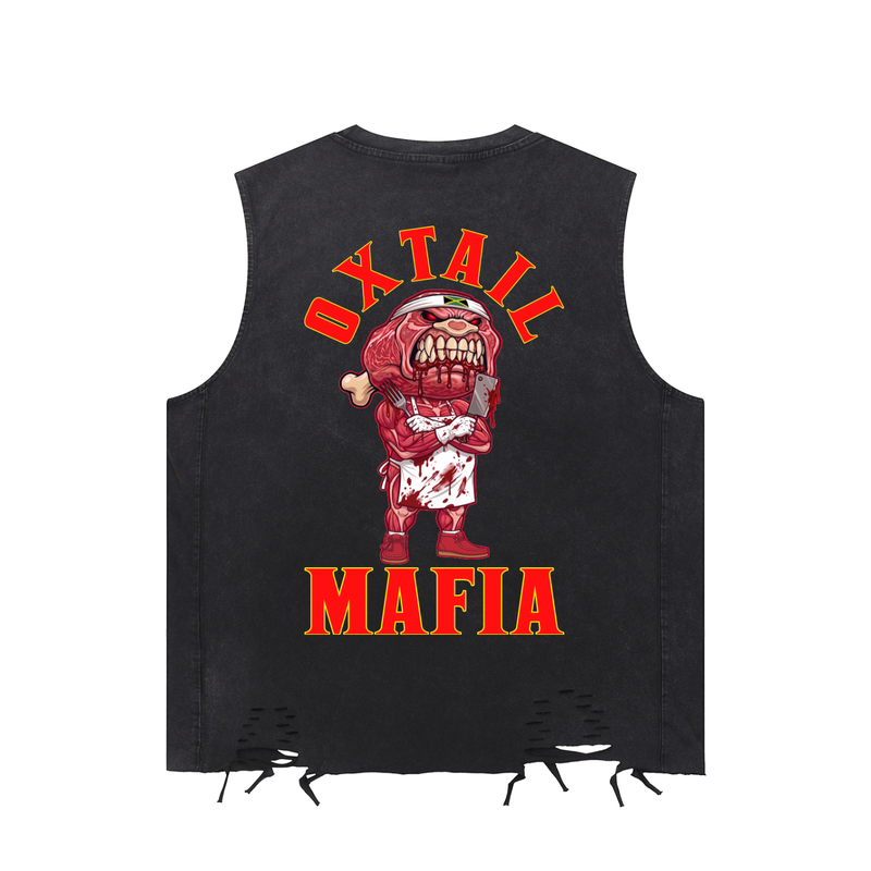 Snow Washed Raw-Hem Tank Top
