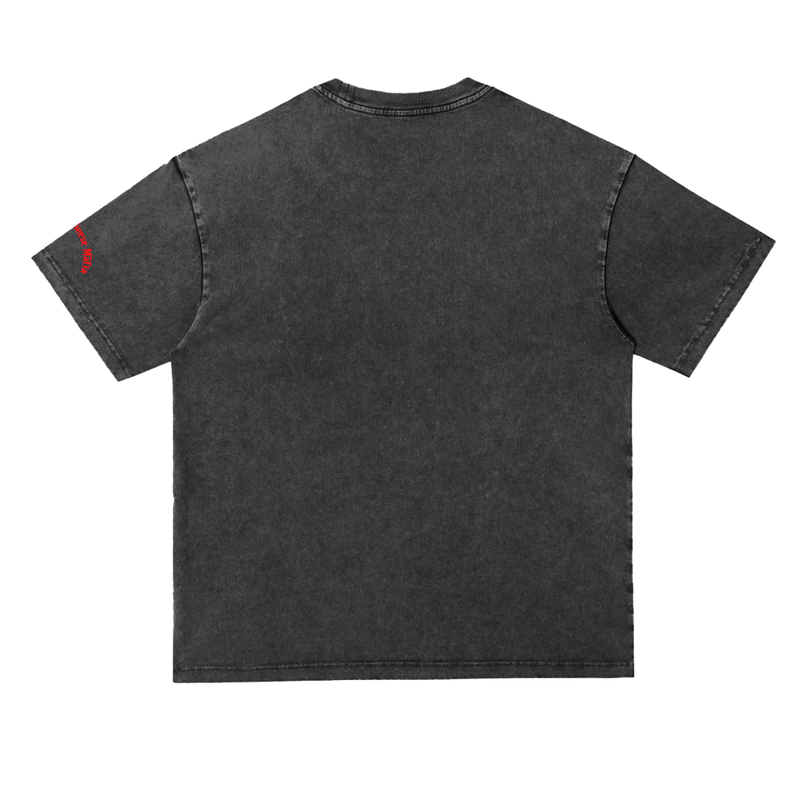 L.O.E.F. Life Chopped Cheese Snow Washed Heavyweight Oversize T-Shirt