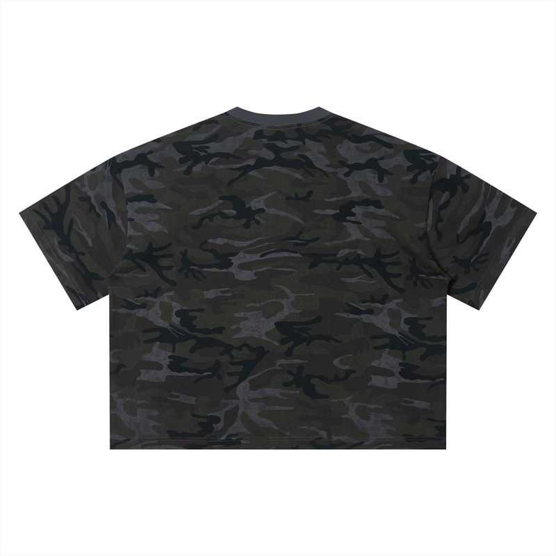 L.O.E.F. Life Oxtail Killaz Unisex Camo Boxy T-Shirt