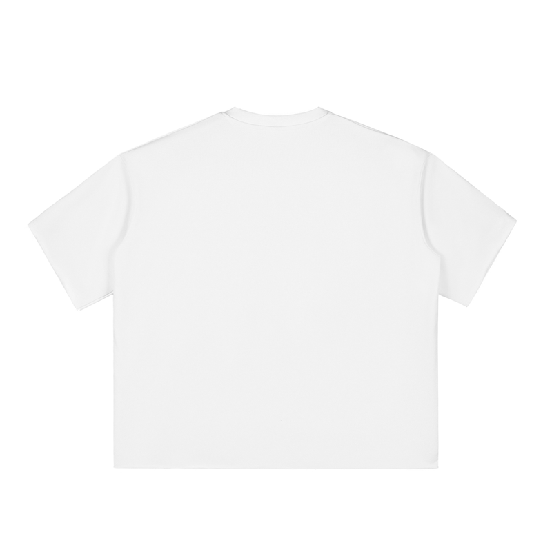 L.O.E.F. Life Chopped Cheese Boxy Half-Sleeve Raw-Edge T-Shirt