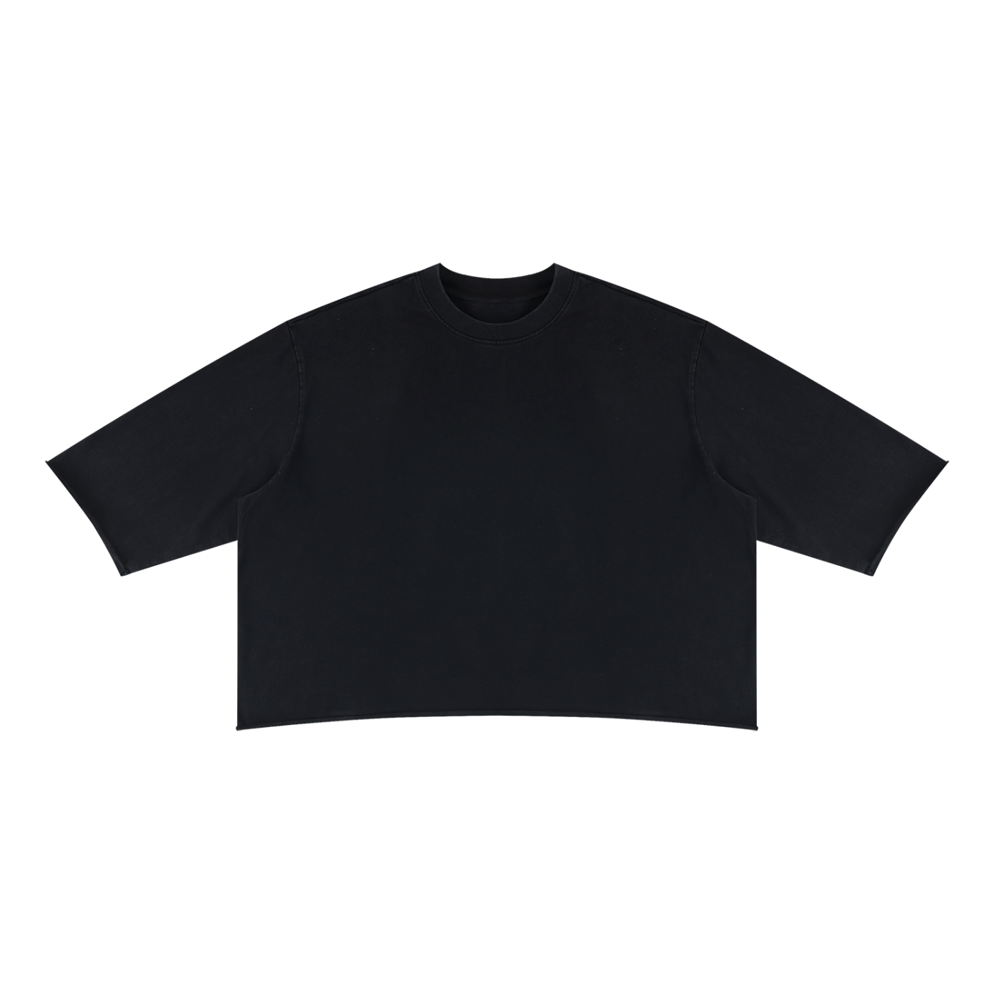 L.O.E.F. Life Chopped Cheese Unisex Mineral Wash Raw Hem Boxy T-Shirt