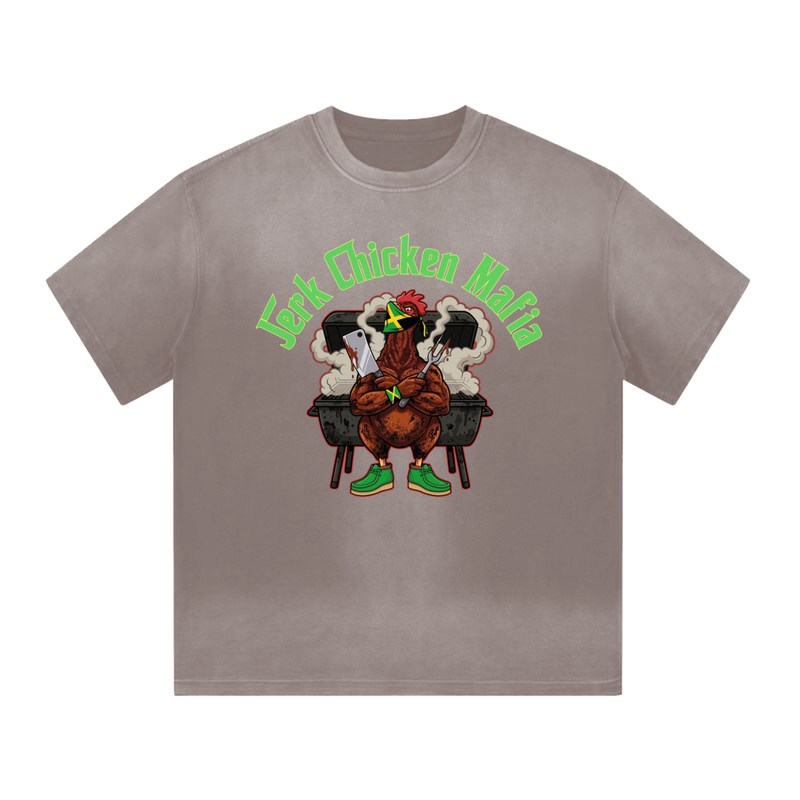 “I” Shape Gradient Washed T-Shirt