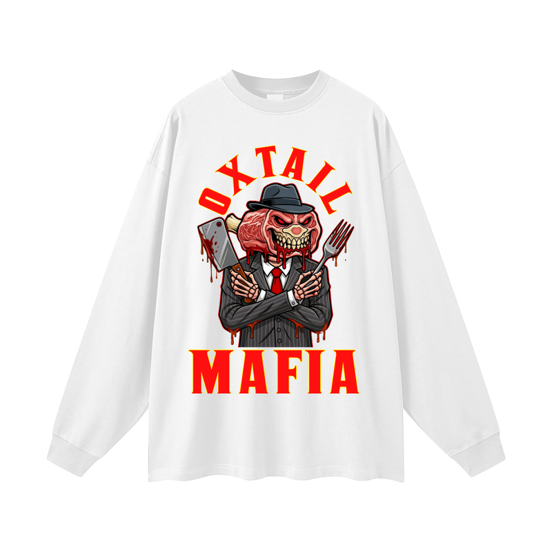L.O.E.F. Life Oxtail Mafia Oversized Unisex Long Sleeve T-Shirt