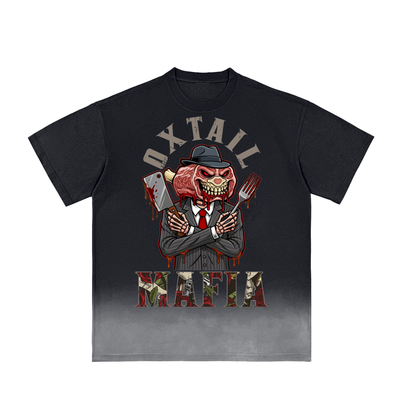 L.O.E.F. Life OXtail Mafia Sunfade Vintage Washed T-Shirt