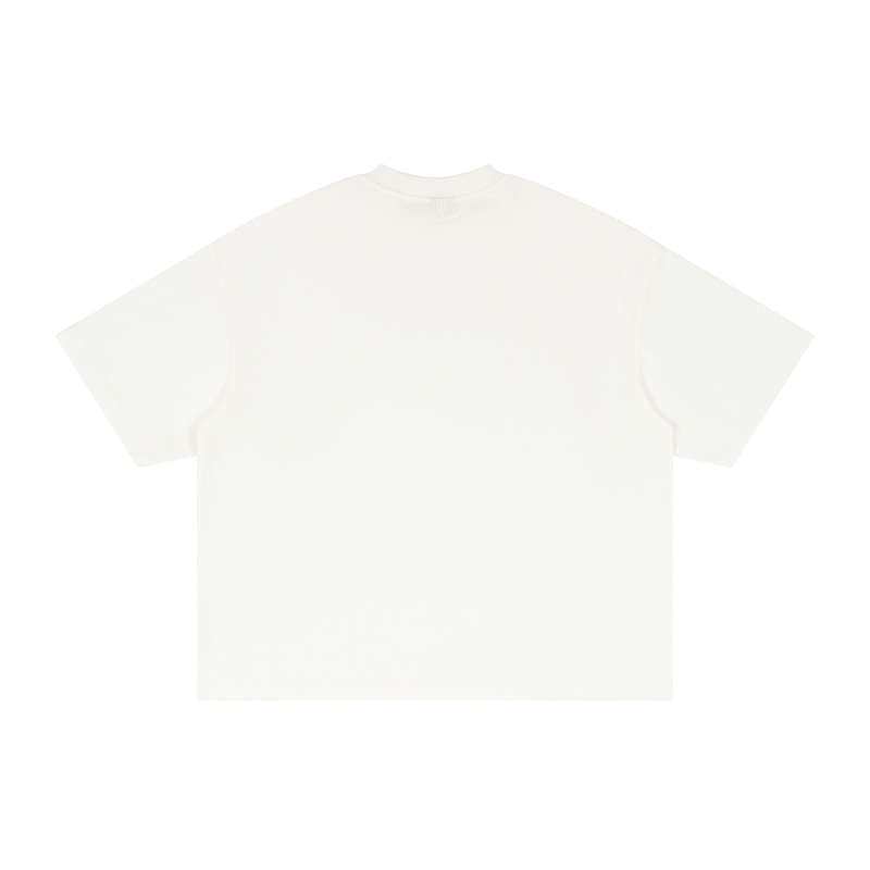 L.O.E.F Life Oxtail Mafia Textured Waffle Washed Boxy T-Shirt