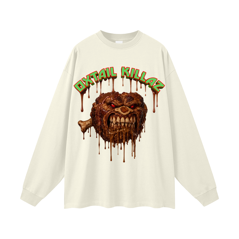 L.O.E.F. Life Oxtail Killaz Oversized Unisex Long Sleeve T-Shirt